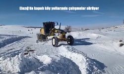 Elazığ’da karla mücadele mesaisi devam ediyor