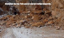 Kemaliye’de Taş Yolu geçici olarak trafiğe kapatıldı