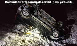 Mardin’de bir araç şarampole devrildi: 5 yaralı