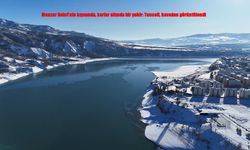 Karla Beyazlaşan Tunceli, Munzur’un Kıyısında Kartpostallık Görüntüler Sunuyor