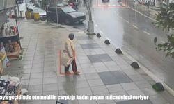 Yaya geçidinde otomobilin çarptığı kadın 7 gündür yaşam mücadelesi veriyor