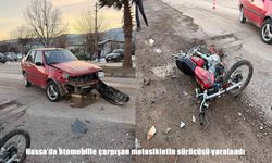 Hatay’da Tofaş ile motosiklet çarpıştı: 1 yaralı