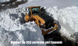 Hakkari‘de 353 yerleşim yerinin yolu ulaşıma kapandı