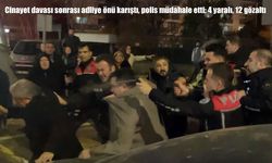 Adliye önü savaş alanına döndü: Arazi cinayeti davasında karar çıktı, ortalık karıştı