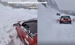 Van Çatak’ta çığ düştü: Araç kıl payı kurtuldu