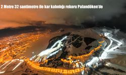 Palandöken Kayak Merkezi’nde kar kalınlığı rekor kırdı: 2 Metre 32 santimetre