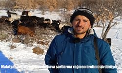 Malatyalı yetiştiriciler zorlu hava şartlarına rağmen üretimi sürdürüyor