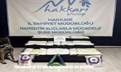 Yüksekova'da 63 kilo metamfetamin ele geçirildi