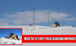 Muş’ta kar ve fırtına geçit vermiyor: 121 köy yolu ulaşıma kapandı