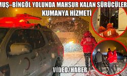 Muş Kızılayı Buğlan Geçidi’nde mahsur kalan 180 kişinin yardımına koştu