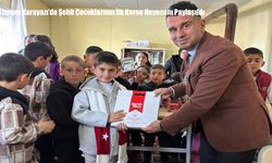 Erzurum Karayazı’da Şehit Çocuklarının İlk Karne Heyecanı Paylaşıldı