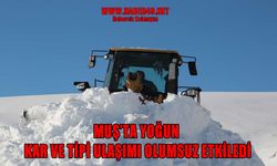 Muş’ta yoğun kar ve tipi ulaşımı felç etti: 95 köy yolu kapalı