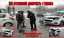 Muş’ta iki araç kafa kafaya çarpıştı: 1 yaralı