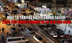 Muş’ta trafiğe kayıtlı araç sayısı 43 bine ulaştı