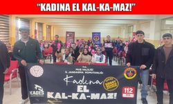 Muş’ta jandarmadan, tekstilde çalışan kadınlara KADES eğitimi