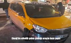 Elazığ’da Alkollü Sürücü Çaldığı Taksiyle Banka ATM’sine Çarptı