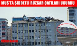 Muş’ta sağanak ve fırtına çatıları uçurdu
