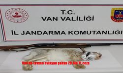 Van’da tavşan avlayan şahsa 29 bin TL ceza
