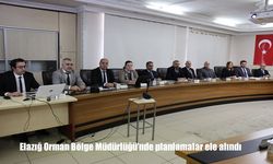 Elazığ Orman Bölge Müdürlüğü’nde planlamalar ele alındı