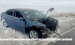 Erzurum'da otomobille tırın çarpıştığı kazada sürücüler yaralandı