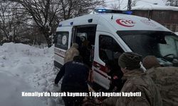 Kemaliye’de toprak kayması: 1 işçi hayatını kaybetti