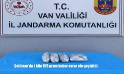 Çaldıran’da 1 kilo 978 gram kubar esrar ele geçirildi