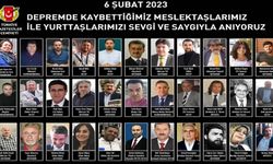 TGC: Depremde kaybettiğimiz meslektaşlarımız ile yurttaşlarımızı sevgi ve saygıyla anıyoruz