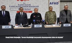 Elazığ Valisi Hatipoğlu: "Acının büyüklüğü karşısında dayanışmamız daha da büyüdü"