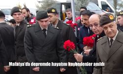 Malatya'da depremde hayatını kaybedenler anıldı