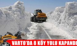 Varto’da 8 köy yolu ulaşıma kapalı