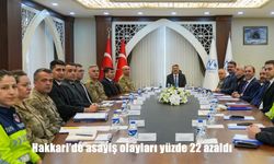 Hakkari’de asayiş olayları yüzde 22 azaldı