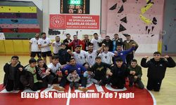 Elazığ GSK hentbol takımı 7'de 7 yaptı