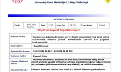 Bingöl İçin Kuvvetli Kar ve Yağış Uyarısı