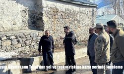Susuz Kaymakamı Tutal’dan sel ve taşkın riskine karşı yerinde inceleme