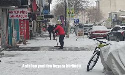 Ardahan yeniden beyaza büründü