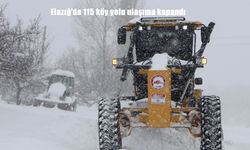 Elazığ’da 115 köy yolu ulaşıma kapandı