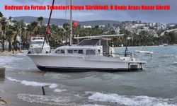 Bodrum’da Fırtına Tekneleri Kıyıya Sürükledi: 8 Deniz Aracı Hasar Gördü