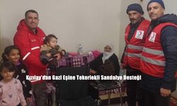Kızılay’dan Gazi Eşine Tekerlekli Sandalye Desteği