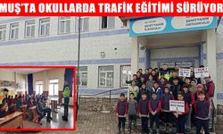 Bulanık Trafik Jandarma ekiplerinden çocuklara trafik eğitimi