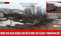 Kızılağaç Beldesinde heyelan paniği: Evler ve ahırlar yarılıyor!