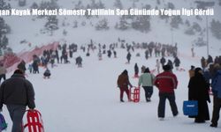 Ergan Kayak Merkezi Sömestir Tatilinin Son Gününde Yoğun İlgi Gördü