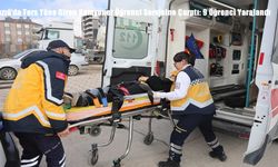 Elazığ’da Ters Yöne Giren Kamyonet Öğrenci Servisine Çarptı: 9 Öğrenci Yaralandı