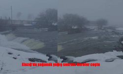 Karakoçan’da yağmur ve eriyen karlar dereleri taşırdı