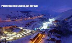 Palandöken’de Kayak Keyfi Sürüyor