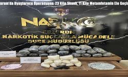 Erzurum’da Uyuşturucu Operasyonu: 23 Kilo Skunk, 11 Kilo Metamfetamin Ele Geçirildi