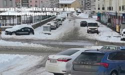 Erzurum’da Zincirleme Kaza: 5 Araç Hasar Gördü, Sürücü Dengesini Kaybederek Düştü