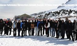 Erzincan Polisinden Öğrencilere Anlamlı Destek: 42 Genç Ergan Dağı’nda Kayakla Buluştu