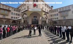 Patnos’ta Öğrenciler “Kâbe’de Hacılar” İlahisini Okul Bahçesinde Söyledi