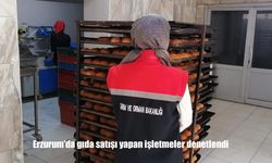 Erzurum’da gıda satışı yapan işletmeler denetlendi