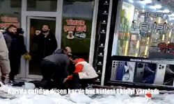Ağrı'da çatıdan düşen kar ve buz kütlesi 1 kişiyi yaraladı